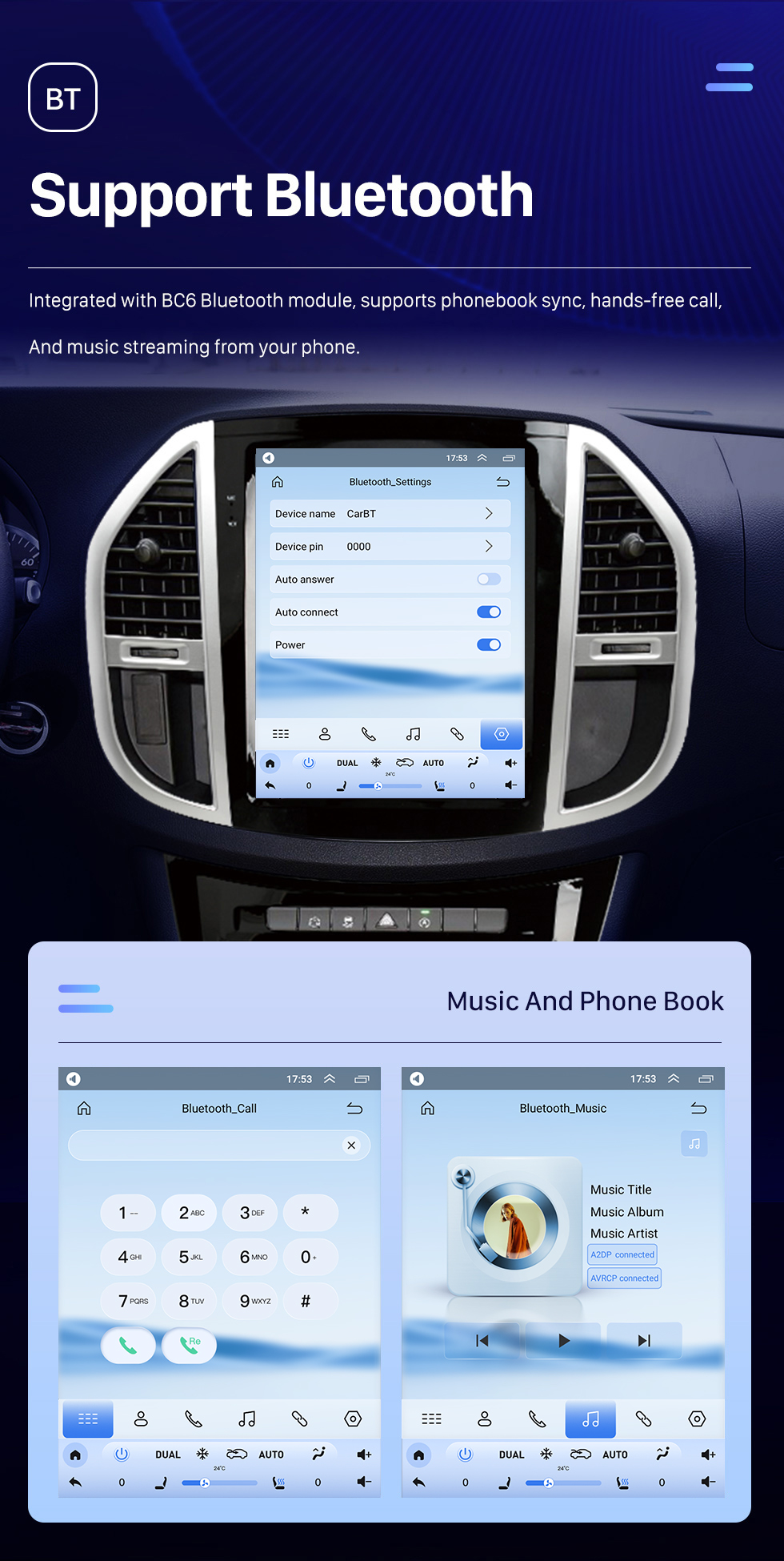 Seicane Radio de navegación GPS Android 10.0 de 12.1 pulgadas para 2016 2017 2018-2022 Mercedes-Benz vito con pantalla táctil HD Bluetooth AUX compatible con Carplay OBD2