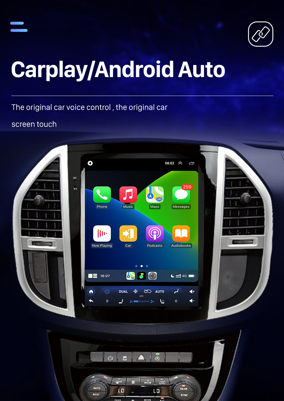 Seicane 12,1-дюймовый Android 10.0 GPS-навигатор для 2016 2017 2018-2022 Mercedes-Benz vito с сенсорным экраном HD Bluetooth Поддержка AUX Carplay OBD2