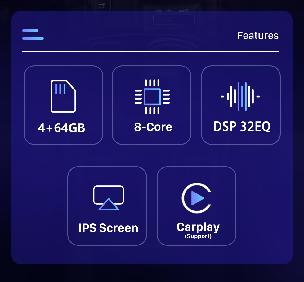 Seicane Carplay 13 pouces Android 10.0 HD écran tactile Android Auto Radio de navigation GPS pour Dodge Durango 2011 2012 2013-2020 avec Bluetooth