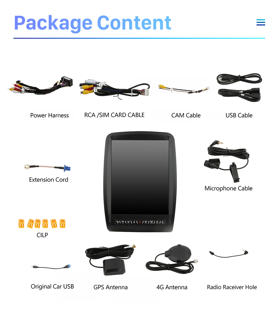 Seicane Carplay 13 pouces Android 10.0 HD écran tactile Android Auto Radio de navigation GPS pour Dodge Durango 2011 2012 2013-2020 avec Bluetooth