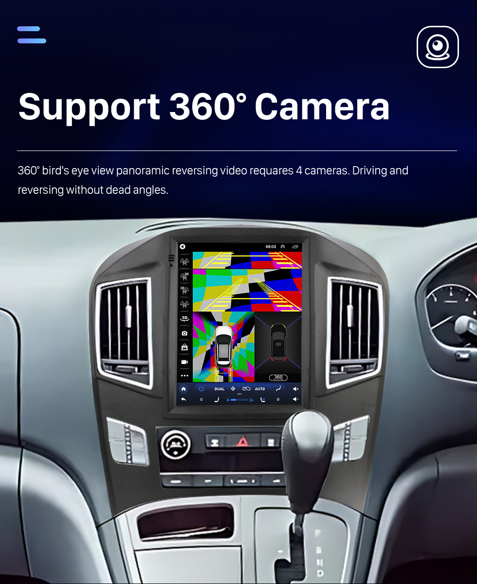 Seicane Radio de navigation GPS à écran tactile HD Android 10.0 de 12,1 pouces pour 2009 2010 2011 2012 Dodge Ram avec prise en charge Bluetooth Carplay Caméra TPMS AHD