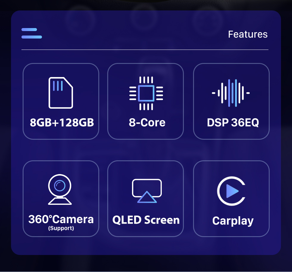 Seicane Radio de navigation GPS à écran tactile HD Android 10.0 de 9,7 pouces pour 2014 2015 2016-2018 FORD TOUMEO COURIER/TRANSIT COURIER LOW-END avec prise en charge Bluetooth Carplay Caméra TPMS AHD