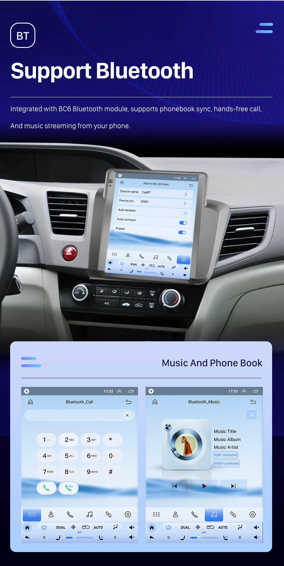 Seicane Radio de navigation GPS à écran tactile HD Android 10.0 de 9,7 pouces pour 2012 HONDA CIVIC LHD avec prise en charge Bluetooth Carplay Caméra TPMS AHD Seicane Radio de navigation GPS à écran tactile HD Android 10.0 de 9,7 pouces pour 2012 HONDA CIVIC LHD avec prise en charge Bluetooth Carplay Caméra TPMS AHD