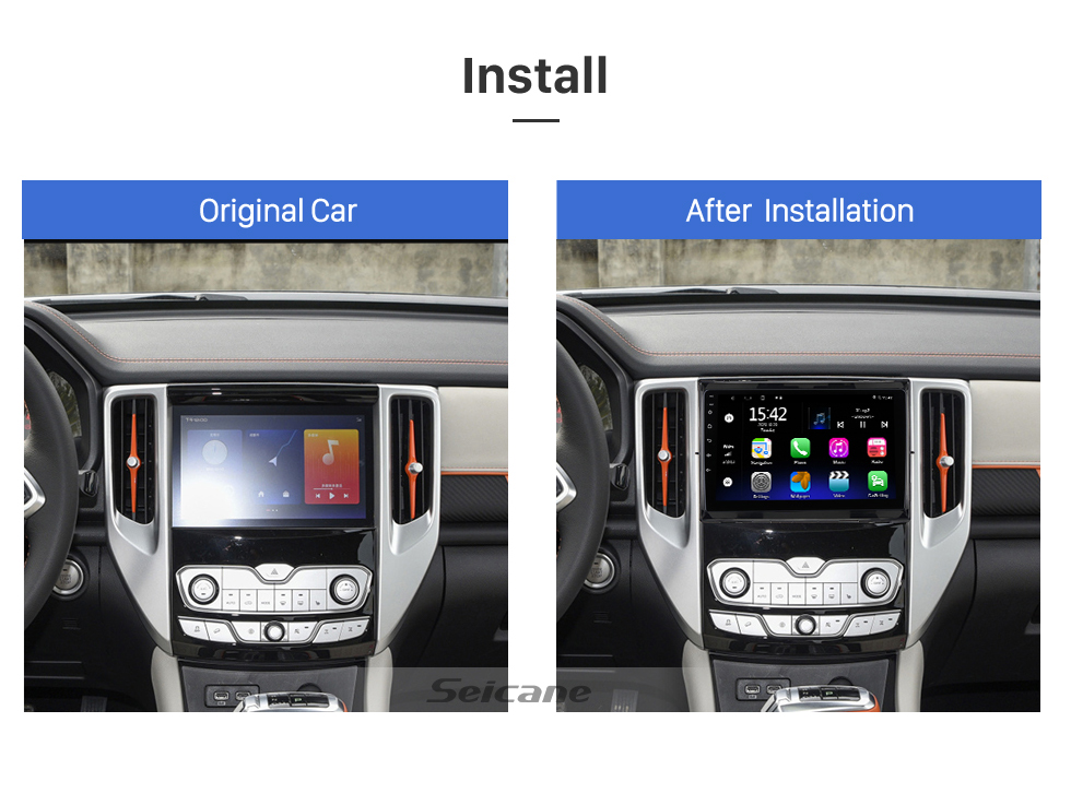 Seicane 9 Zoll Android 13.0 für 2014 2015 2016 Mazda 3 Axela Stereo-GPS-Navigationssystem mit Bluetooth-Touchscreen-Unterstützung Rückfahrkamera