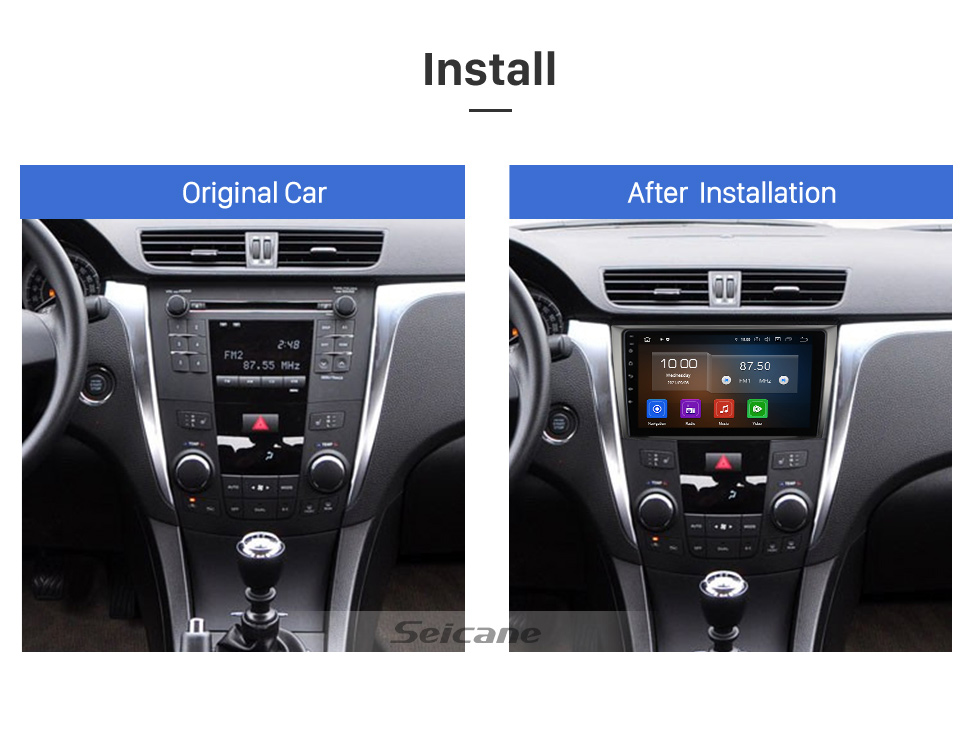 Seicane Android 13.0 de 9 pulgadas para 2009 2010 2011 2012 2013+ SUZUKI KIZASHI Sistema de navegación GPS estéreo con soporte de pantalla táctil Bluetooth Cámara de visión trasera