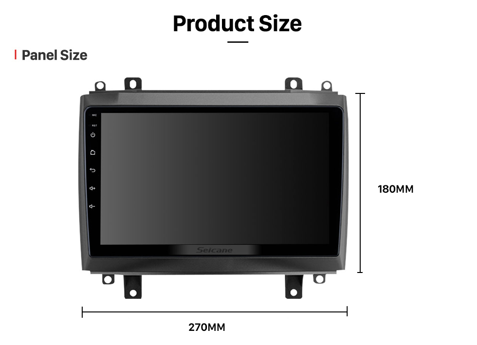 Seicane 9 inch Android 12.0 for 2003 2004-2007 Cadillac CTS CTS-V Stereo GPS navigation system with Bluetooth TouchScreen support Rearview Camera