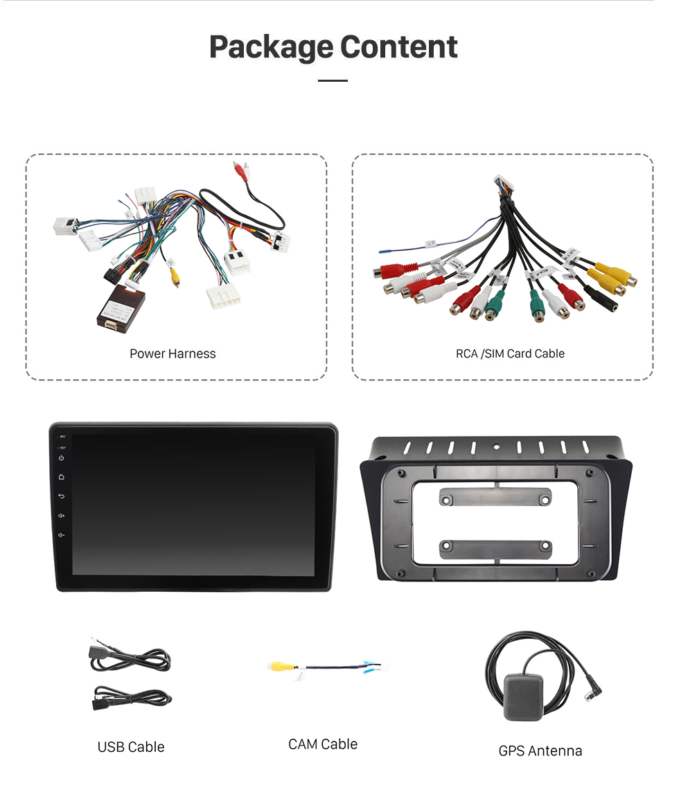 Seicane Android 13.0 de 9 polegadas para 2004 2005 2006 2007 2008 NISSAN MURANO Sistema de navegação GPS estéreo com suporte para tela sensível ao toque Bluetooth Câmera retrovisora