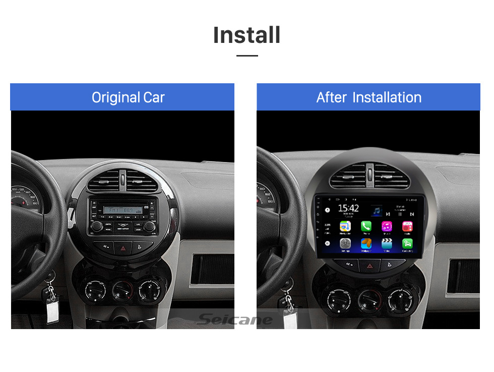 Seicane 9 inch Android 13.0 for 2009 2010 2011 2012 2013-2016 GEELY PANDA Stereo GPS navigation system with Bluetooth TouchScreen support Rearview Camera Seicane 9 inch Android 13.0 for 2009 2010 2011 2012 2013-2016 GEELY PANDA Stereo GPS navigation system with Bluetooth TouchScreen support Rearview Camera