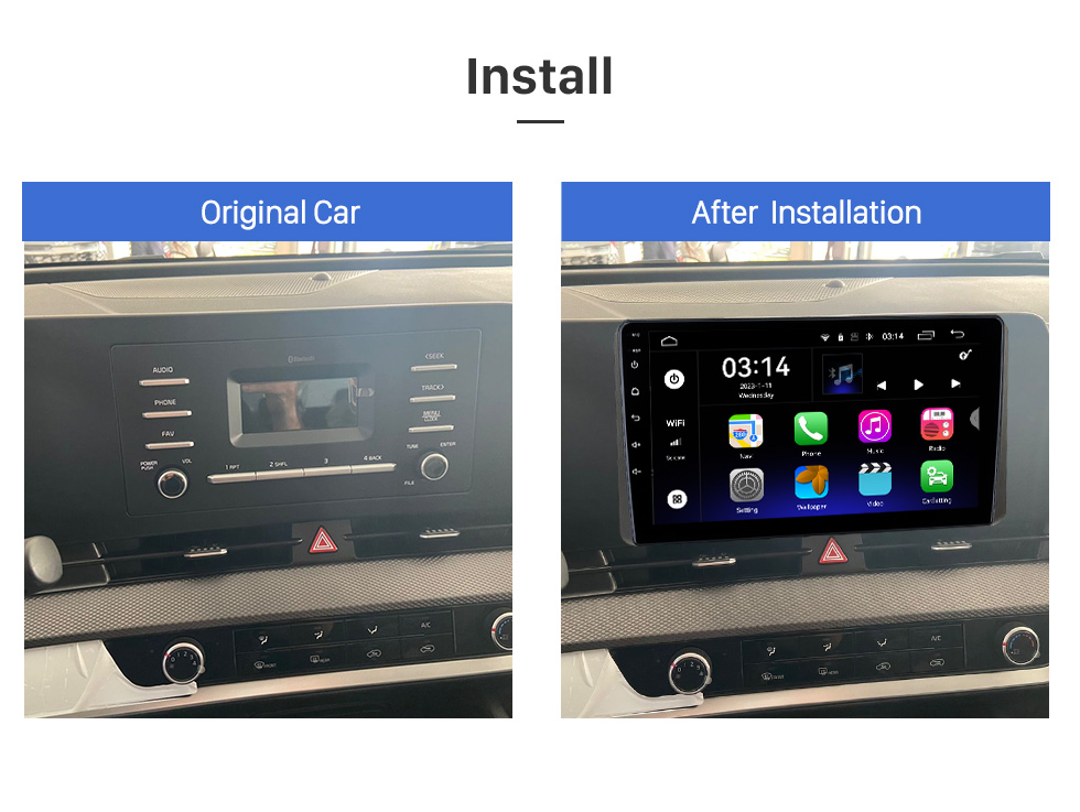 Seicane 9 pulgadas Android 12.0 para 2022 Kia Sportage Sistema de navegación GPS estéreo con pantalla táctil Bluetooth compatible con cámara de visión trasera Seicane 9 pulgadas Android 12.0 para 2022 Kia Sportage Sistema de navegación GPS estéreo con pantalla táctil Bluetooth compatible con cámara de visión trasera
