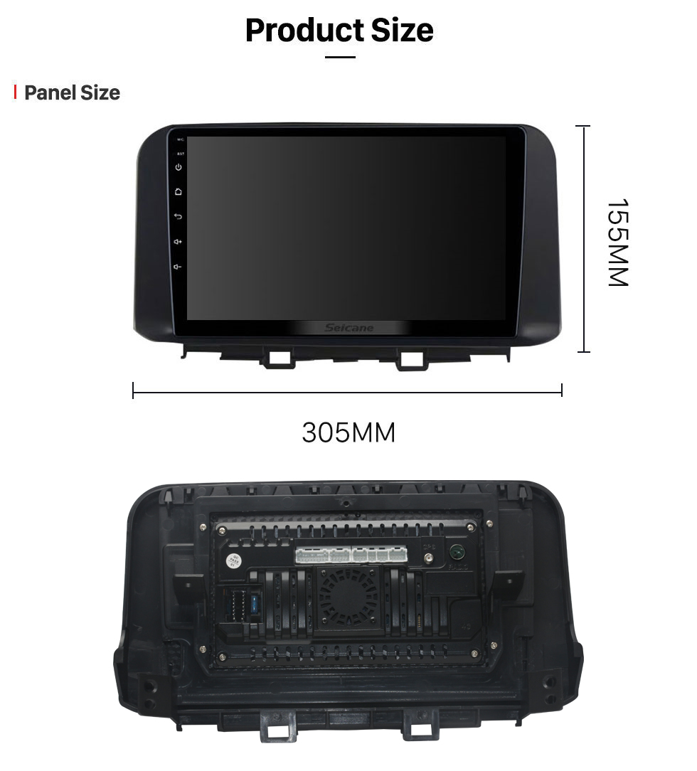 Seicane 10.1 inch Android 12.0 for 2018 HYUNDA ENCINO Stereo GPS navigation system with Bluetooth TouchScreen support Rearview Camera