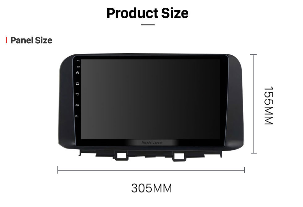 Seicane 10,1-дюймовый Android 12.0 для HYUNDA ENCINO 2018 Стереосистема GPS-навигации с поддержкой Bluetooth TouchScreen Камера заднего вида