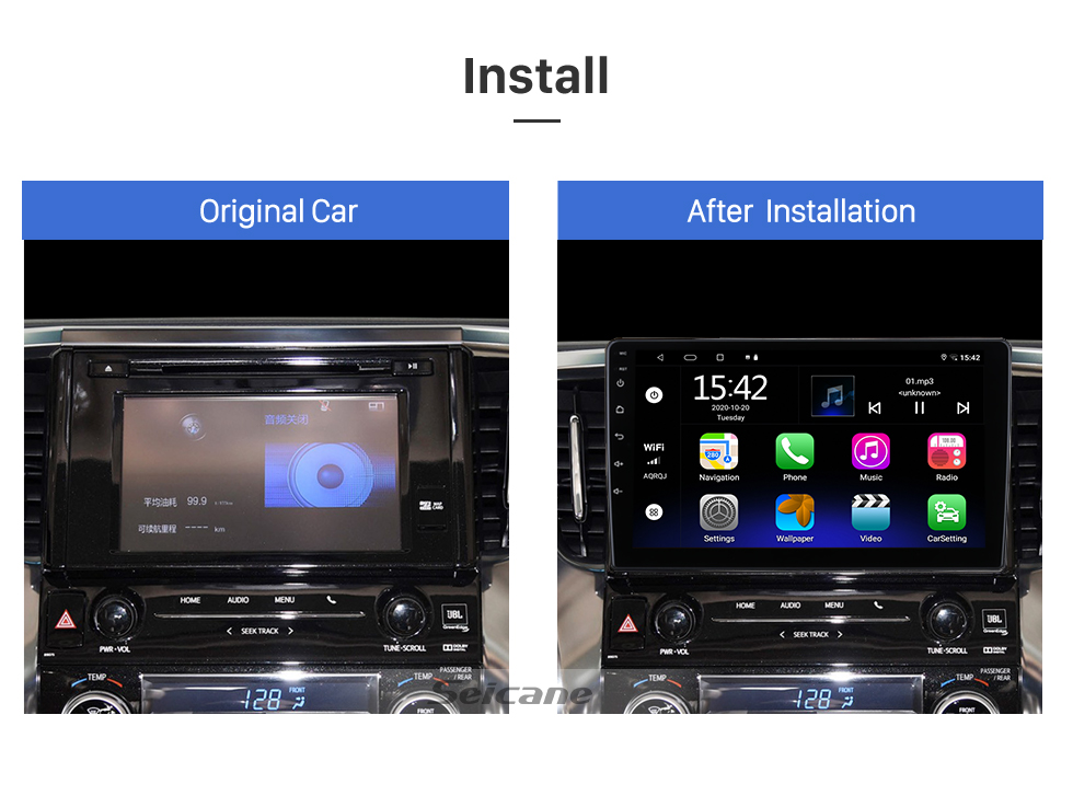 Seicane 10,1 pouces Android 13.0 pour 2021 2022 HYUNDAI STARIA H1 Système de navigation GPS stéréo avec prise en charge de l'écran tactile Bluetooth Caméra de recul Seicane 10,1 pouces Android 13.0 pour 2021 2022 HYUNDAI STARIA H1 Système de navigation GPS stéréo avec prise en charge de l'écran tactile Bluetooth Caméra de recul