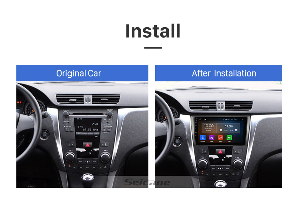 Seicane HD Touchscreen 9 inch Android 13.0 For 2009 2010 2011 2012+ SUZUKI KIZASHI Radio GPS Navigation System Bluetooth Carplay support Backup camera