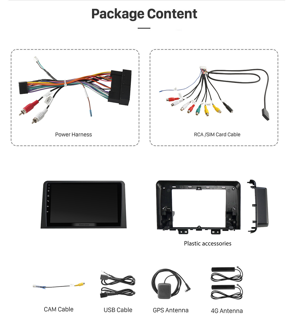 Seicane HD-Touchscreen 10,1 Zoll Android 13.0 für 2021 HYUNDAI I-20 Radio GPS-Navigationssystem Bluetooth Carplay-Unterstützung Rückfahrkamera