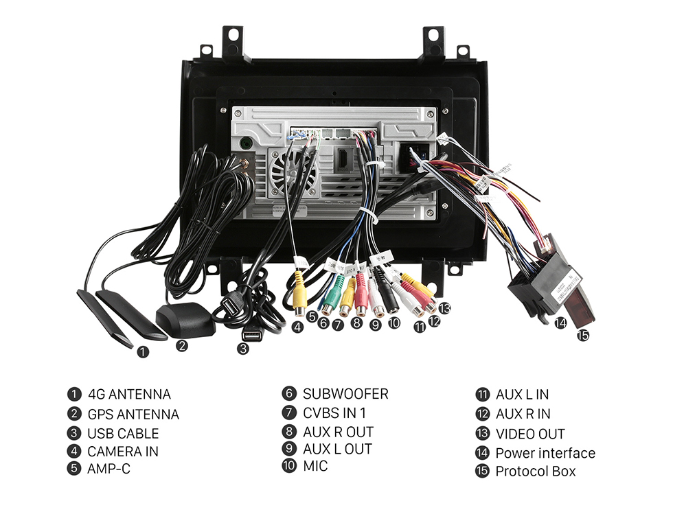 Seicane Carplay 9 pulgadas HD Pantalla táctil Android 13.0 para 2003 2004 2005 2006 2007 Cadillac CTS CTS-V Navegación GPS Android Auto Unidad principal Soporte DAB + OBDII WiFi Control del volante