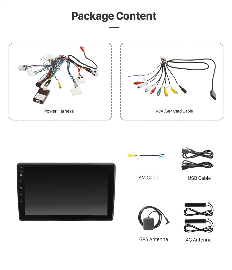 Seicane Carplay 9-дюймовый HD-сенсорный экран Android 13.0 для 2004 2005 2006-2008 NISSAN MURANO GPS-навигация Android Auto Head Unit Поддержка DAB + OBDII WiFi Управление рулевым колесом