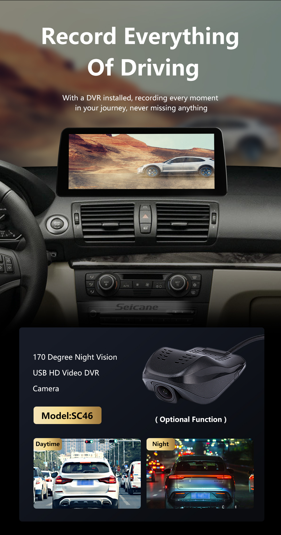 Seicane Android 10.0 для BMW E87 2006-2012 Радио 10,25-дюймовый HD-сенсорный экран GPS-навигационная система с поддержкой Bluetooth Carplay SWC