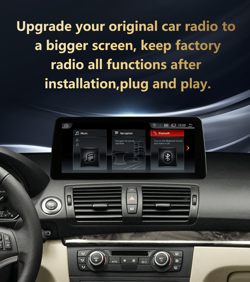 Seicane Android 10.0 para BMW E87 2006-2012 Radio 10.25 pulgadas HD Sistema de navegación GPS con pantalla táctil con soporte Bluetooth Carplay SWC