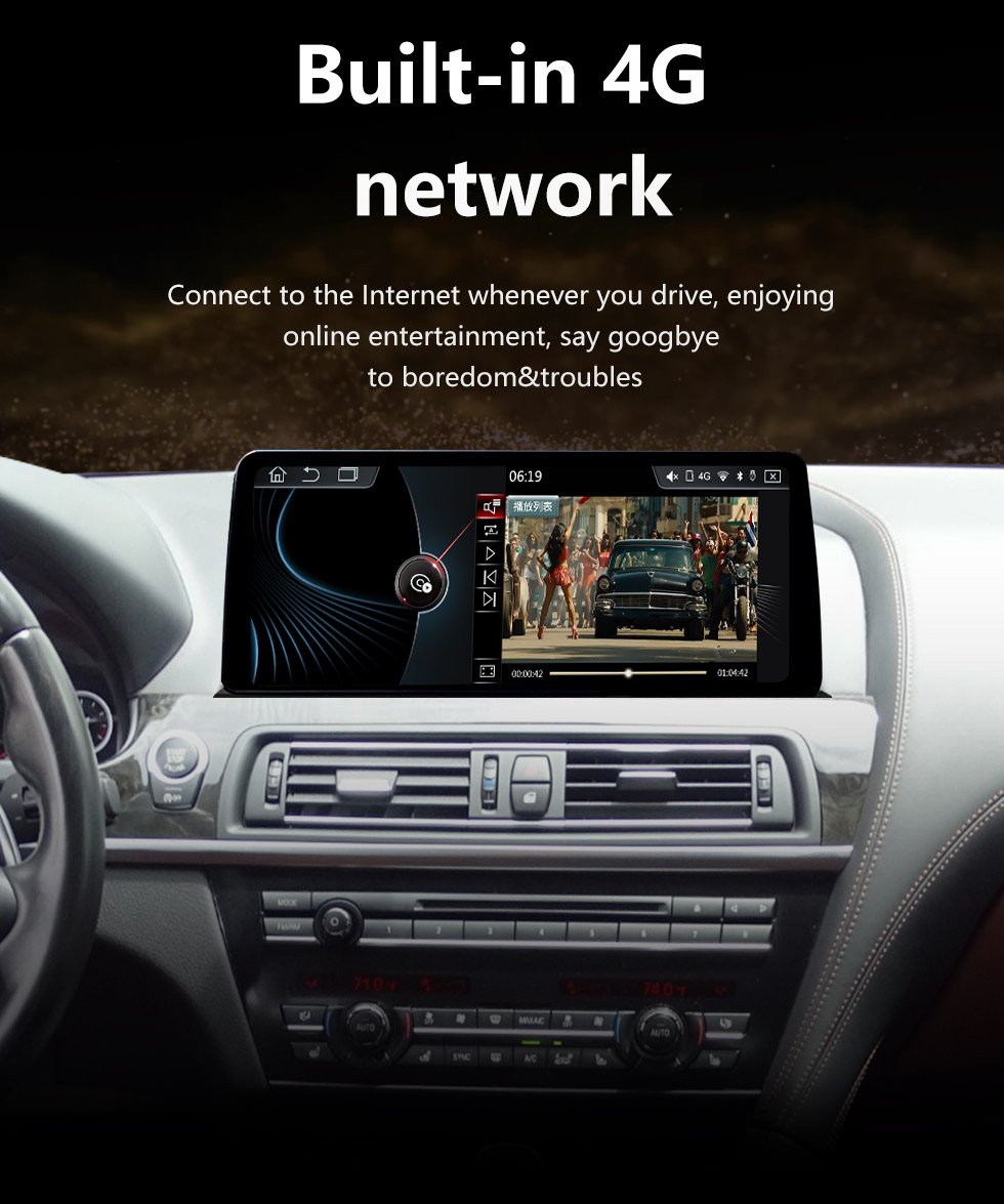 Seicane Carplay Android 11.0 12,3 Zoll für 2011 2012 2013–2016 BMW 6er F06 F12 640i 650i Radio HD Touchscreen GPS-Navigationssystem mit Bluetooth