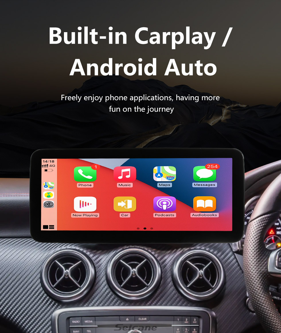 Seicane Carplay 12,3 Zoll Android Radio für 2012-2015 2016 2017 2018 2019 Mercedes A Klasse W176 A160 180 A200 A250 A260 GLA Bluetooth