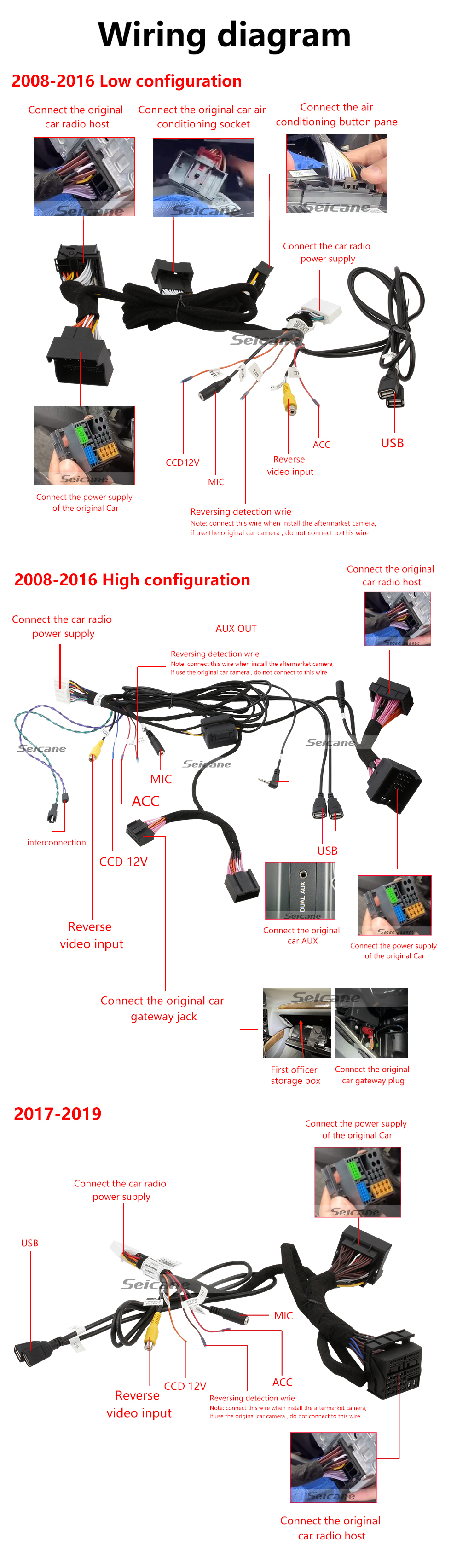 Seicane Сенсорный HD-экран 12,3-дюймовый Android 11.0 GPS-навигатор для 2008-2017 2018 2019 Audi A4 A5 S4 S5 A4L B8 с поддержкой Bluetooth AUX DVR Carplay OBD Управление рулевым колесом