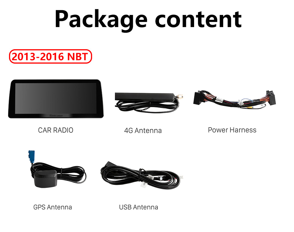 Seicane OEM 12,3 polegadas Android 11.0 para 2013-2016 2017-2019 BMW Série 2 F22/F45 MPV NBT Rádio Bluetooth HD Tela sensível ao toque Sistema de navegação GPS Carplay DAB+