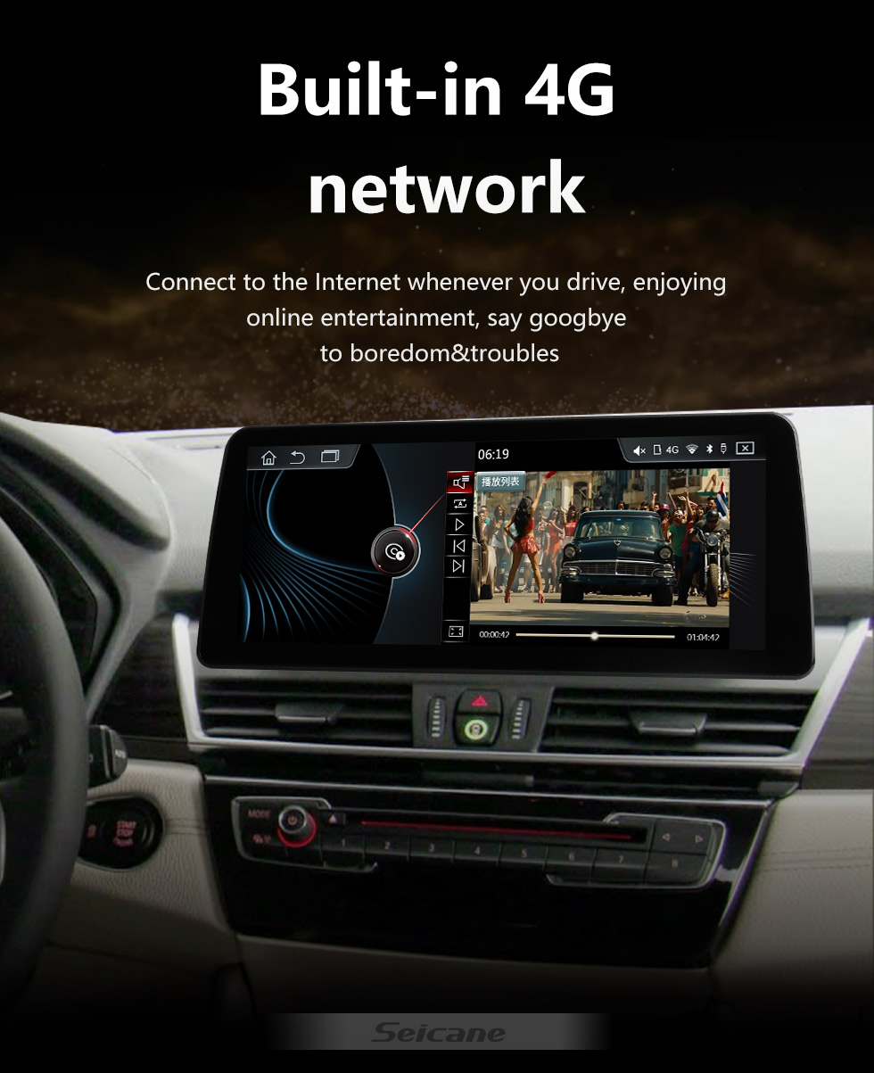 Seicane OEM 12,3-дюймовый Android 11.0 для 2013-2016 2017-2019 BMW 2 серии F22 / F45 MPV NBT Радио Bluetooth HD Сенсорный экран GPS-навигация Поддержка системы Carplay DAB +