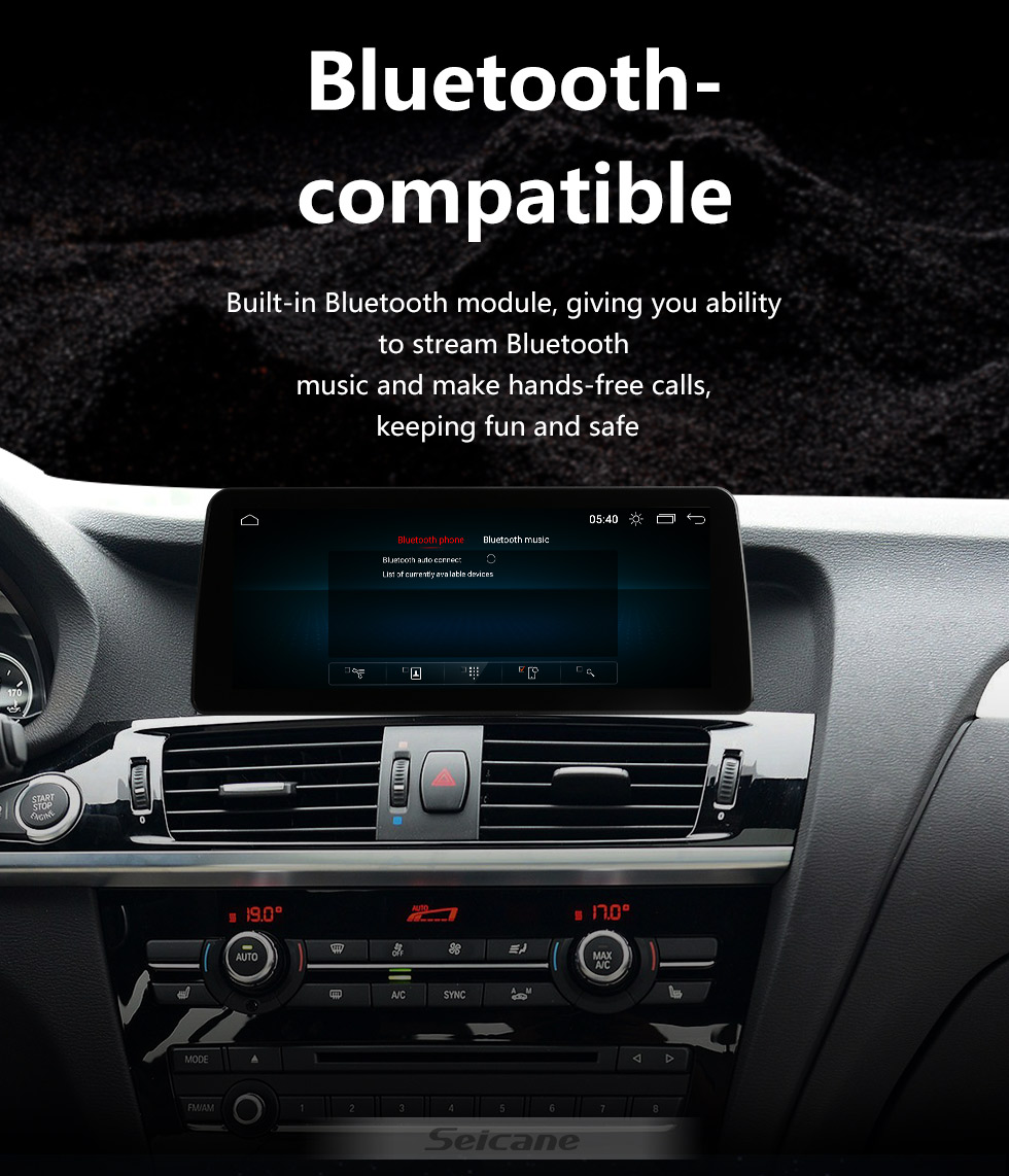 Seicane Tela sensível ao toque HD de 12,3 polegadas para 2011-2019 2020 2021 2022 BMW X3 X4 F25 F26 Rádio Android 11.0 Sistema de navegação GPS com suporte a Bluetooth Carplay TPMS