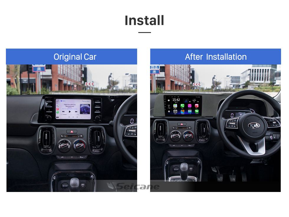 Seicane 9 inch Android 13.0 for 2020 2021 KIA SONE Stereo GPS navigation system with Bluetooth TouchScreen support Rearview Camera Seicane 9 inch Android 13.0 for 2020 2021 KIA SONE Stereo GPS navigation system with Bluetooth TouchScreen support Rearview Camera