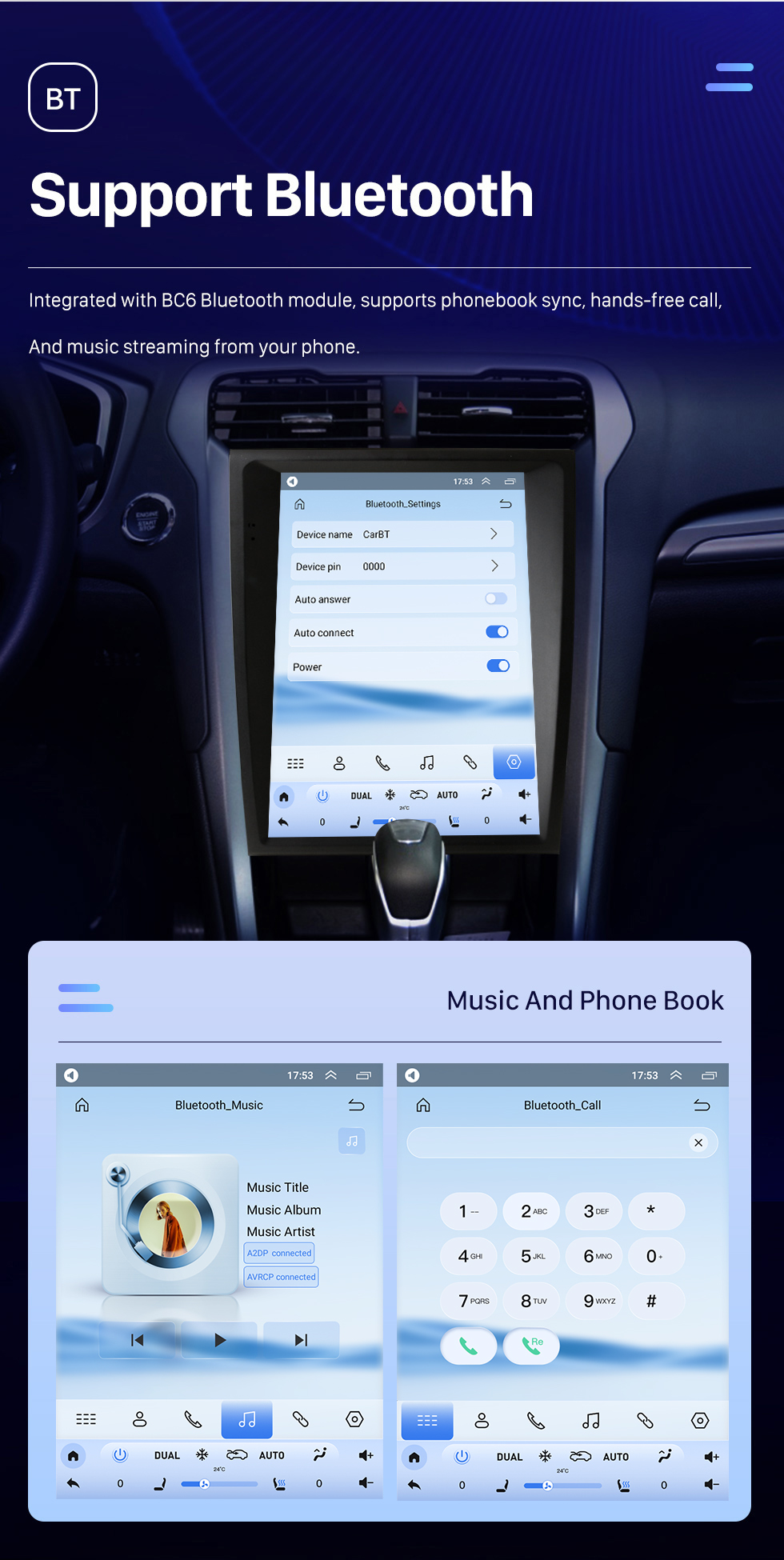 Seicane 12,1 Zoll Android 10.0 HD Touchscreen GPS-Navigationsradio für 2013-2018 Ford Mondeo Fusion MK5 mit Bluetooth Carplay-Unterstützung TPMS AHD-Kamera Seicane 12,1 Zoll Android 10.0 HD Touchscreen GPS-Navigationsradio für 2013-2018 Ford Mondeo Fusion MK5 mit Bluetooth Carplay-Unterstützung TPMS AHD-Kamera