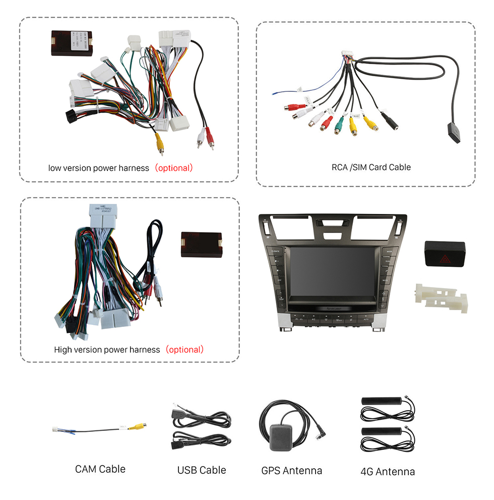 Seicane Pantalla táctil HD de 10.1 pulgadas Android 12.0 para 2010 2011-2013 TOYOTA Crown Radio Sistema de navegación GPS Soporte Bluetooth Carplay Cámara de respaldo