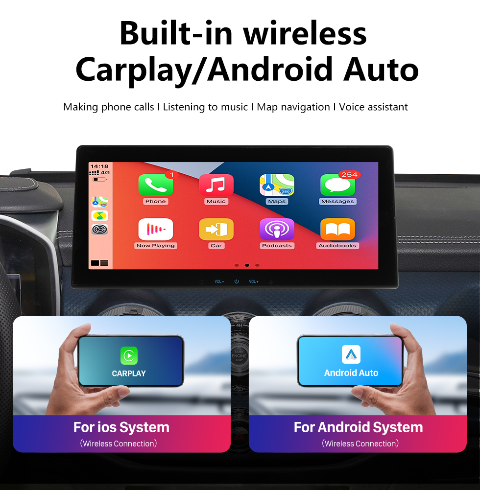 Seicane Android 10,0 Carplay 12,3 pulgadas 1920*720 pantalla de ajuste completo para BJ40 EU5 D50 2018 2019 2020 2021 2022 Radio de navegación GPS con bluetooth