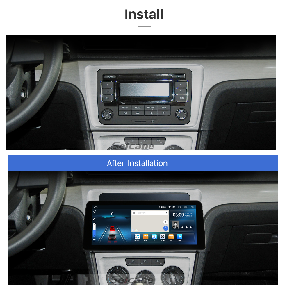 Seicane 9 inch Android 12.0 for Volkswagen Stereo GPS navigation system with Bluetooth TouchScreen support Rearview Camera Seicane 9 inch Android 12.0 for Volkswagen Stereo GPS navigation system with Bluetooth TouchScreen support Rearview Camera