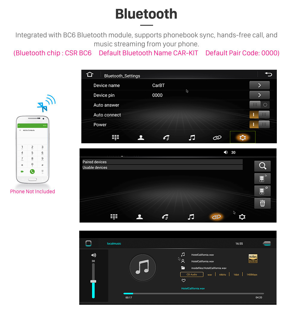 Seicane Android 12.0 Carplay 12,3 pouces Écran complet pour 2019 2020 HYUNDAI SantaFe Radio de navigation GPS avec Bluetooth