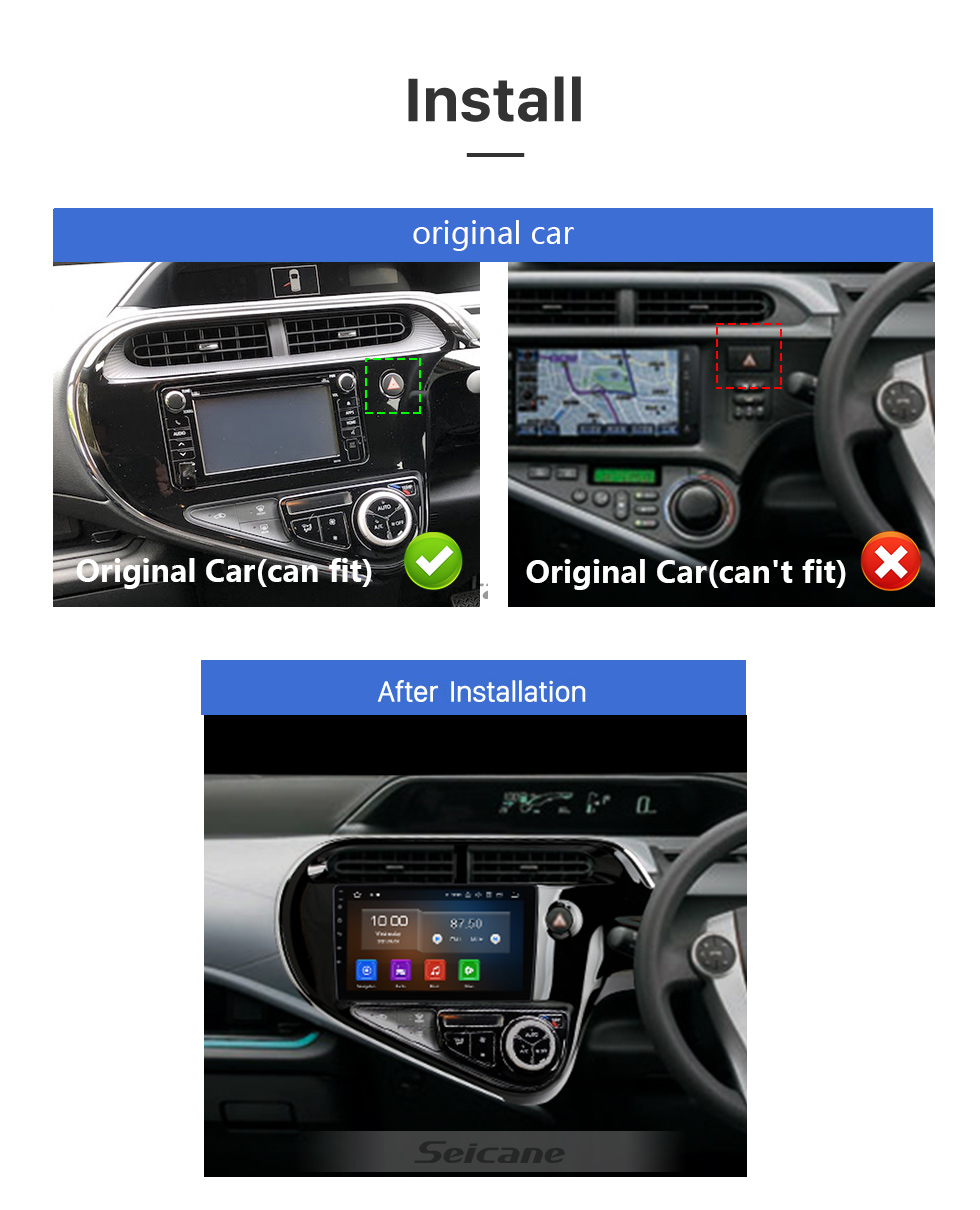 Seicane Écran tactile HD 9 pouces Android 12.0 pour 2019 SAIPA Pride Radio système de navigation GPS Bluetooth prise en charge de Carplay caméra de recul Seicane Écran tactile HD 9 pouces Android 12.0 pour 2019 SAIPA Pride Radio système de navigation GPS Bluetooth prise en charge de Carplay caméra de recul