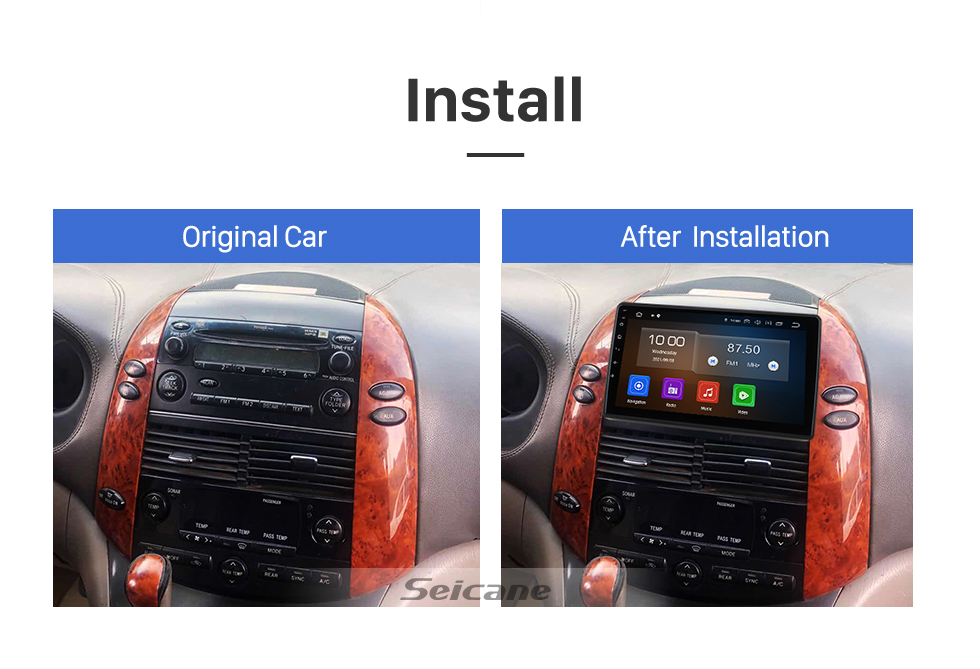 Seicane Carplay 9-дюймовый радиоприемник Android 13.0 для BMW MINI 2004-2006 годов GPS-навигация Bluetooth HD Сенсорный экран поддержка TPMS DVR DAB+ Wifi Seicane Carplay 9-дюймовый радиоприемник Android 13.0 для BMW MINI 2004-2006 годов GPS-навигация Bluetooth HD Сенсорный экран поддержка TPMS DVR DAB+ Wifi