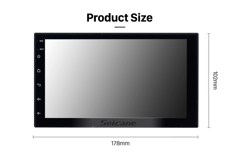 Seicane Android 8.1 Universal Toyota Hyundai Kia Nissan Volkswagen Suzuki Honda Radio GPS Navigation mit Bluetooth USB WIFI Unterstützung Rückfahrkamera Seicane Android 8.1 Universal Toyota Hyundai Kia Nissan Volkswagen Suzuki Honda Radio GPS Navigation mit Bluetooth USB WIFI Unterstützung Rückfahrkamera