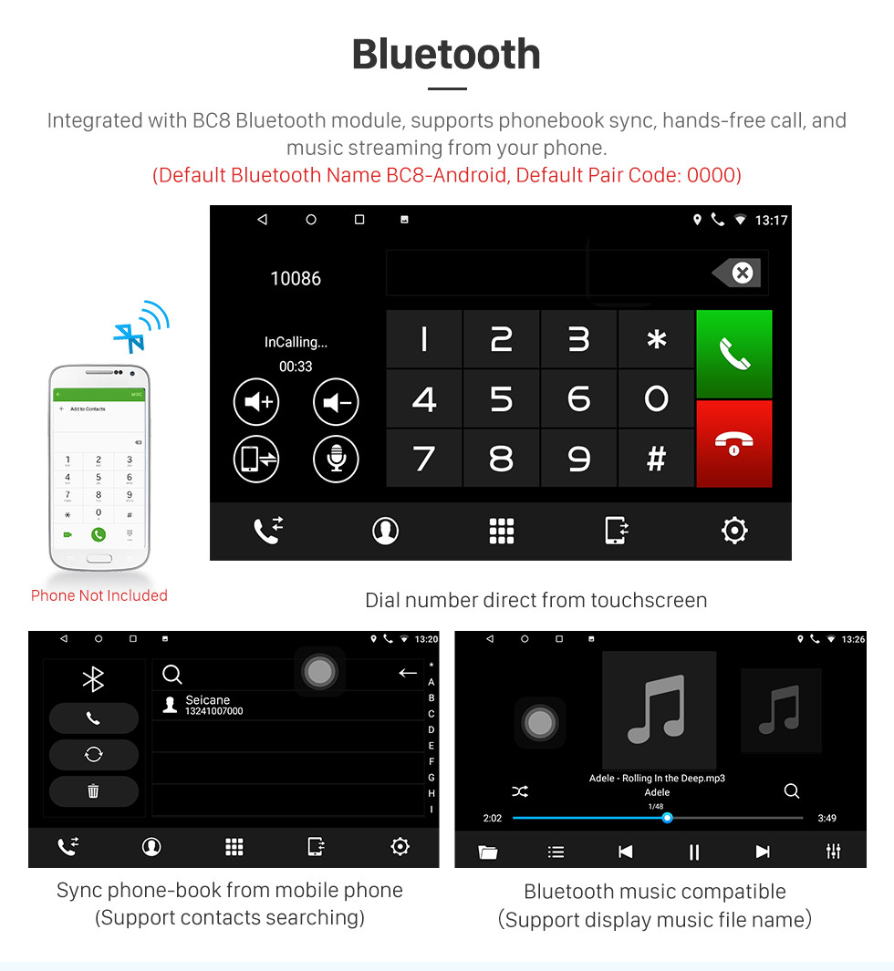 Seicane 2013 2014 2015 2016 Toyota Vios 10.1 inch HD 1024*600 Touchscreen Android 8.1 Radio GPS Navigation system with Bluetooth WIFI 1080P Video DVR Mirror Link Seicane 2013 2014 2015 2016 Toyota Vios 10.1 inch HD 1024*600 Touchscreen Android 8.1 Radio GPS Navigation system with Bluetooth WIFI 1080P Video DVR Mirror Link