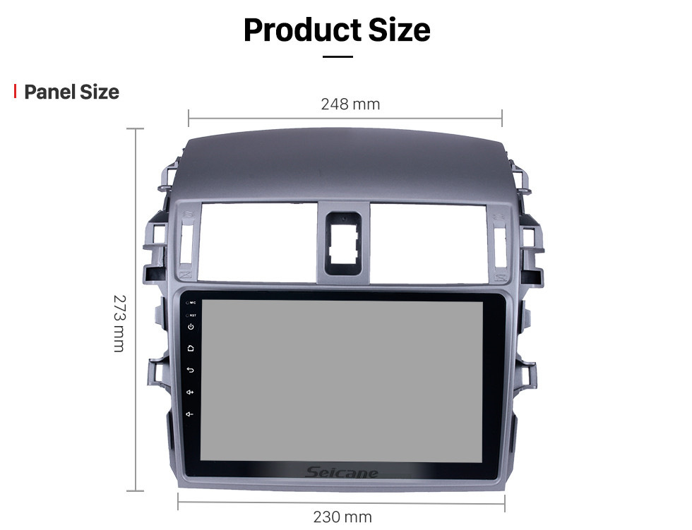 Seicane 9 inch 2007 2008 2009 2010 Toyota OLD Corolla Android 8.1 Bluetooth Radio GPS Navigation Head unit Support WIFI 1080P Video Backup Camera Audio system DVR OBD2 Seicane 9 inch 2007 2008 2009 2010 Toyota OLD Corolla Android 8.1 Bluetooth Radio GPS Navigation Head unit Support WIFI 1080P Video Backup Camera Audio system DVR OBD2