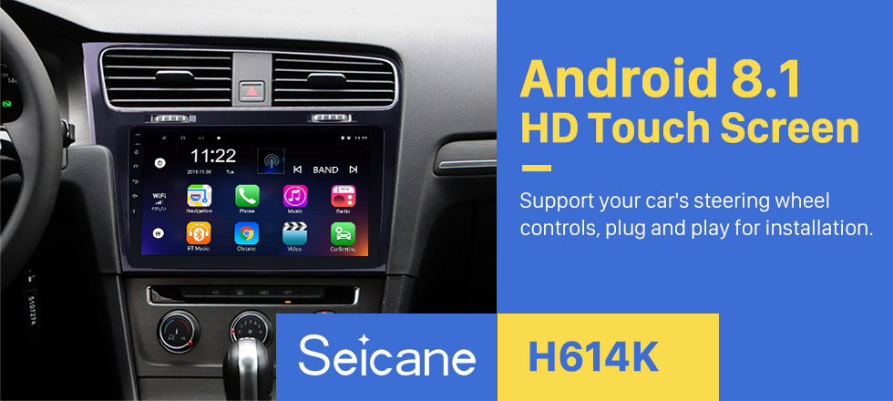 Seicane 10.1 inch 1024*600 HD Touch Screen Android 8.1 Radio for 2013 2014 2015 VW Volkswagen Golf 7 GPS Navigation system with 3G WIFI Bluetooth Music USB Mirror Link RearView Camera 1080P Video OBD2 Seicane 10.1 inch 1024*600 HD Touch Screen Android 8.1 Radio for 2013 2014 2015 VW Volkswagen Golf 7 GPS Navigation system with 3G WIFI Bluetooth Music USB Mirror Link RearView Camera 1080P Video OBD2