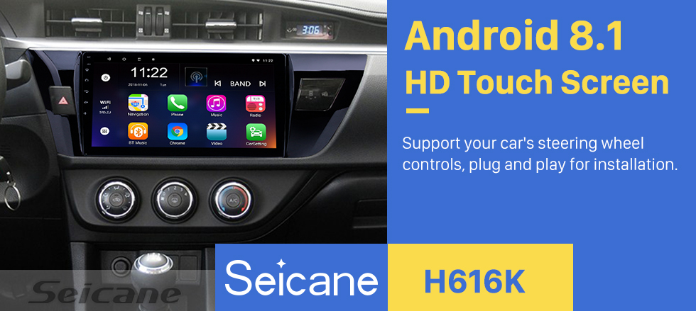 Seicane For Toyota Corolla LHD 2014 Radio Android 8.1 HD Touchscreen 10.1 inch GPS Navigation System with WIFI Bluetooth support Carplay DVR Seicane For Toyota Corolla LHD 2014 Radio Android 8.1 HD Touchscreen 10.1 inch GPS Navigation System with WIFI Bluetooth support Carplay DVR