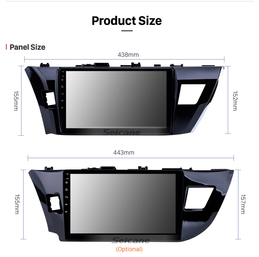 Seicane For Toyota Corolla LHD 2014 Radio Android 8.1 HD Touchscreen 10.1 inch GPS Navigation System with WIFI Bluetooth support Carplay DVR Seicane For Toyota Corolla LHD 2014 Radio Android 8.1 HD Touchscreen 10.1 inch GPS Navigation System with WIFI Bluetooth support Carplay DVR