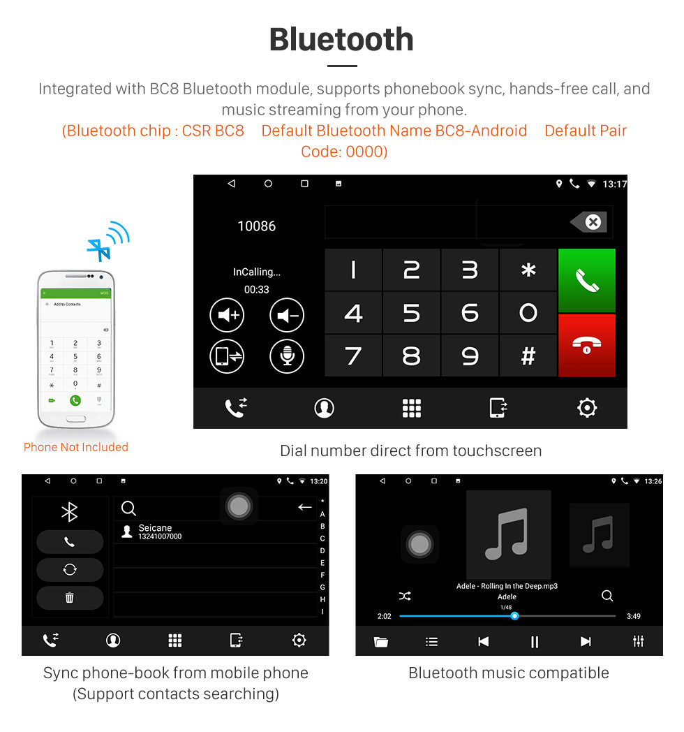 Seicane 10.1 inch Android 8.1 GPS Navigation System Bluetooth For 2003 2004 2005 2006 2007 Honda Accord 7 Support Radio DVD Player Remote Control Touch Screen TV tuner Seicane 10.1 inch Android 8.1 GPS Navigation System Bluetooth For 2003 2004 2005 2006 2007 Honda Accord 7 Support Radio DVD Player Remote Control Touch Screen TV tuner