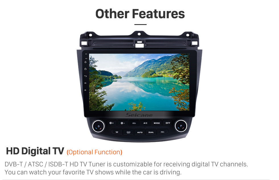 Seicane 10.1 inch Android 8.1 GPS Navigation System Bluetooth For 2003 2004 2005 2006 2007 Honda Accord 7 Support Radio DVD Player Remote Control Touch Screen TV tuner Seicane 10.1 inch Android 8.1 GPS Navigation System Bluetooth For 2003 2004 2005 2006 2007 Honda Accord 7 Support Radio DVD Player Remote Control Touch Screen TV tuner