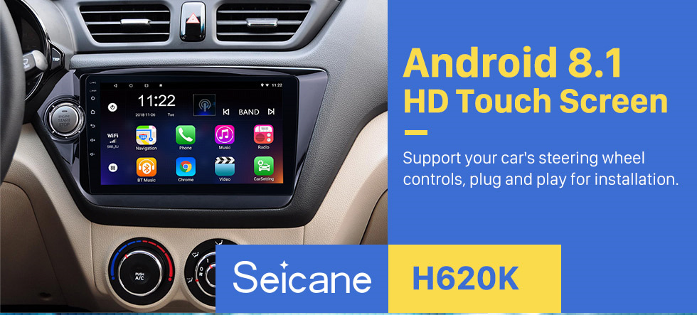 Seicane 9 inch Android 8.1 Touchscreen 2011-2015 KIA K2 RIO Radio GPS Navigation System with DVR Bluetooth Steering Wheel Control Backup Camera Mirror Link OBD2 Digital TV Seicane 9 inch Android 8.1 Touchscreen 2011-2015 KIA K2 RIO Radio GPS Navigation System with DVR Bluetooth Steering Wheel Control Backup Camera Mirror Link OBD2 Digital TV