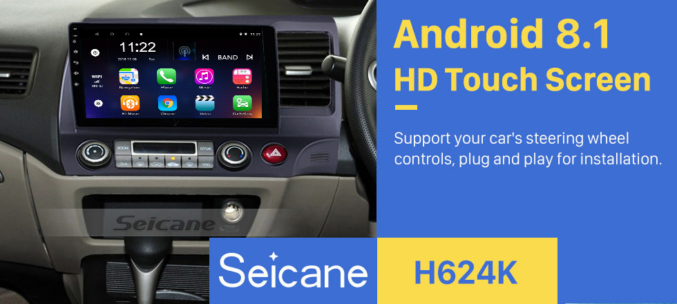 Seicane 10.1 Zoll Android 8.1 2006-2011 HONDA CIVIC Recht fahren HD Touchscreen Radio GPS Navigationssystem WIFI USB Bluetooth Musik 1080P OBDII DVR Spiegel Verknüpfung Seicane 10.1 Zoll Android 8.1 2006-2011 HONDA CIVIC Recht fahren HD Touchscreen Radio GPS Navigationssystem WIFI USB Bluetooth Musik 1080P OBDII DVR Spiegel Verknüpfung