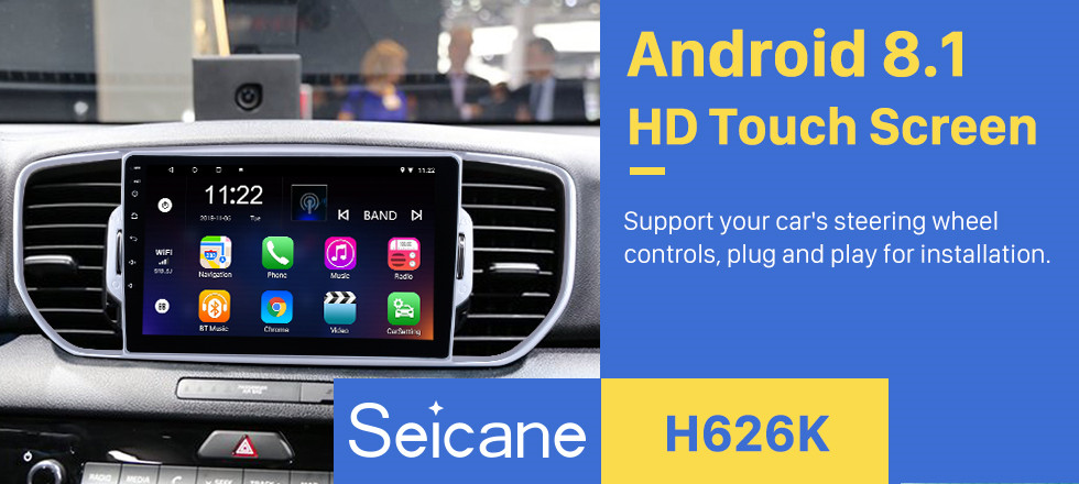 Seicane 9 inch HD Touchscreen Android 8.1 Radio for 2016 2017 2018 2019 KIA KX5 Sportage with GPS Sat Nav Bluetooth Aux USB WIFI Mirror Link 1080P video Seicane 9 inch HD Touchscreen Android 8.1 Radio for 2016 2017 2018 2019 KIA KX5 Sportage with GPS Sat Nav Bluetooth Aux USB WIFI Mirror Link 1080P video