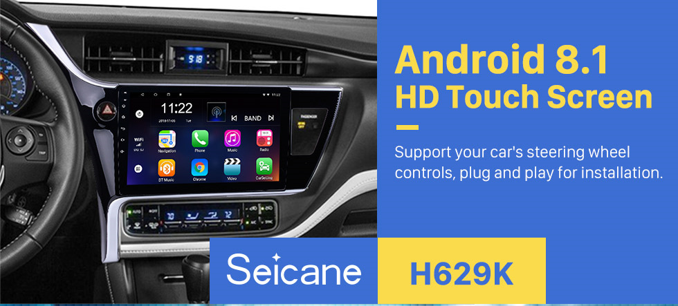 Seicane 2017 Toyota Corolla (LHD) left driving 10.1 inch Android 8.1 Radio GPS Navigation System Bluetooth HD 1024*600 Touch Screen WiFi Mirror Link