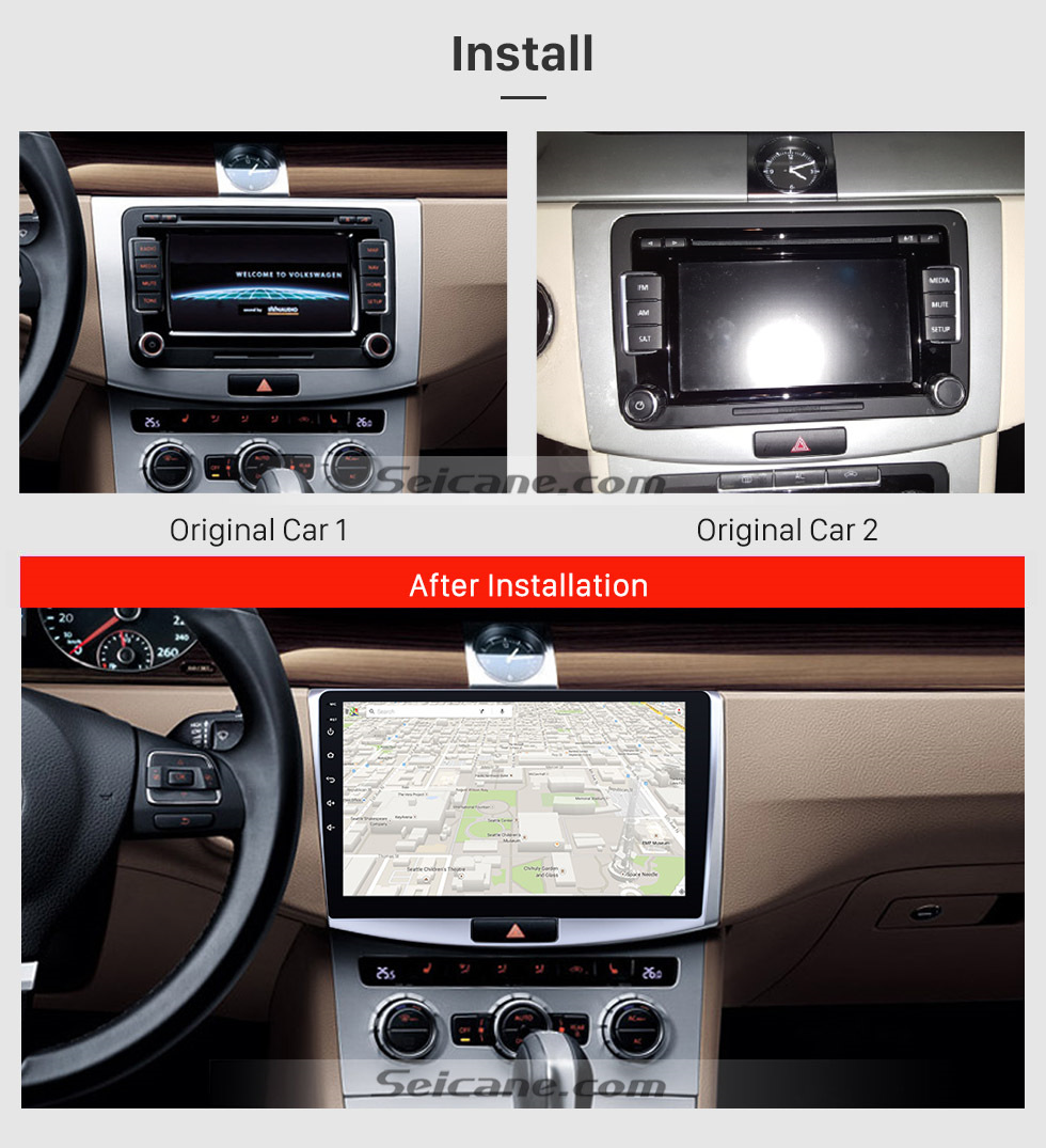 Seicane 2012 2013 2014 VW Volkswagen Magotan B7 Bora Golf 6 10.1 inch Android 8.1 HD 1024*600 Touchscreen Radio GPS Navigation system with Bluetooth Music Audio Mirror link WIFI 1080P Steering Wheel Control Seicane 2012 2013 2014 VW Volkswagen Magotan B7 Bora Golf 6 10.1 inch Android 8.1 HD 1024*600 Touchscreen Radio GPS Navigation system with Bluetooth Music Audio Mirror link WIFI 1080P Steering Wheel Control