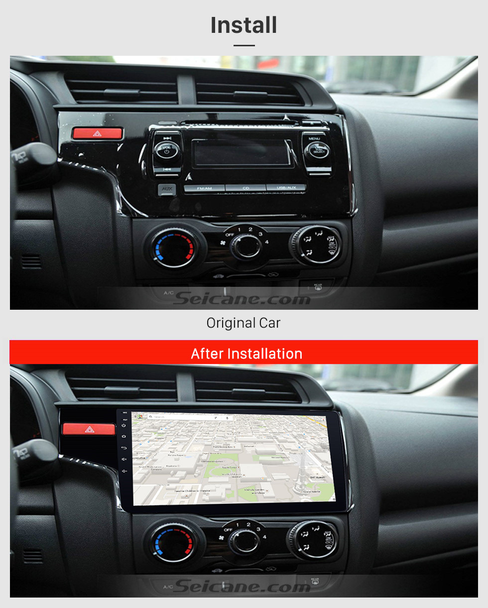 Seicane 9 Zoll-2014 Honda FIT Left Android 8.1 Radio-DVD-Spieler GPS-Navigationssystem mit 1024 * 600 Touchscreen Bluetooth 3G WIFI DVR Backup-Kamera DAB + TPMS Seicane 9 Zoll-2014 Honda FIT Left Android 8.1 Radio-DVD-Spieler GPS-Navigationssystem mit 1024 * 600 Touchscreen Bluetooth 3G WIFI DVR Backup-Kamera DAB + TPMS
